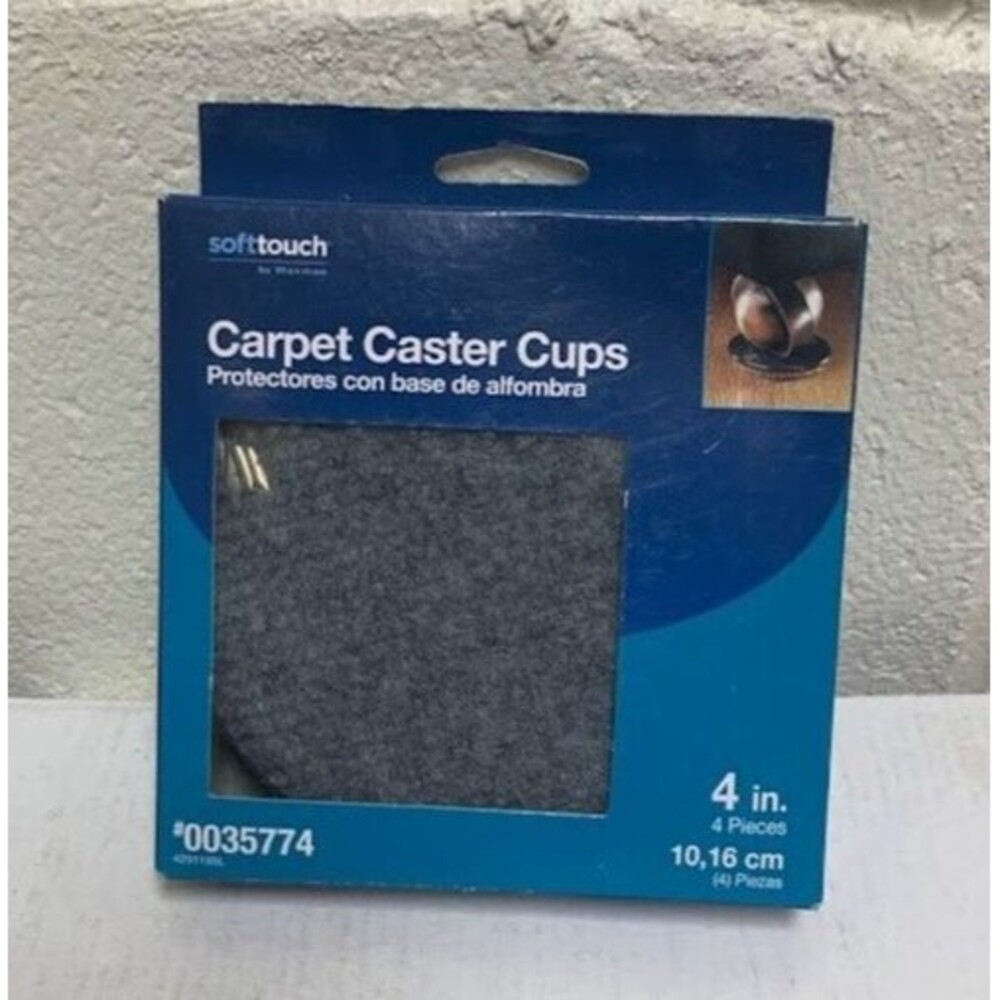 SoftTouch 4" Round Carpet Caster Cups 4 Pieces #0035774 Waxman Tables Chairs